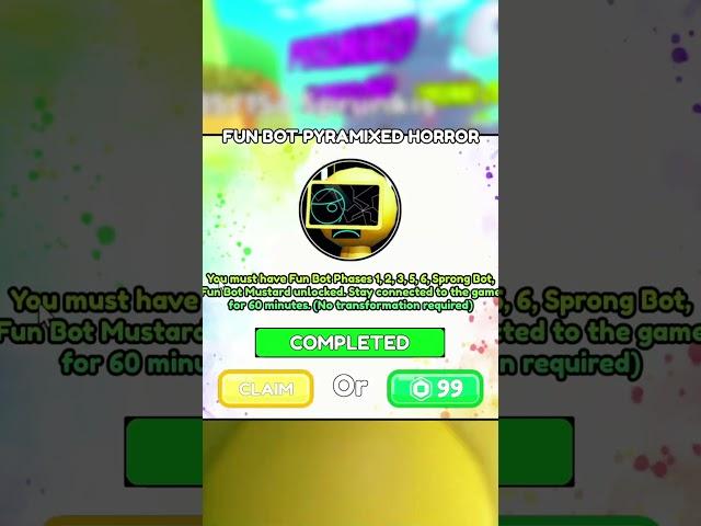 How to Get Fun Bot Pyramixed Horror Badge in 3D SPRUNKI SIM - Roblox