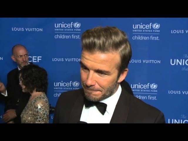David Beckham at the UNICEF Gala