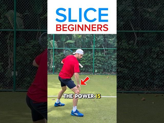 Backhand Slice Technique for Beginners (Fix This) #tennis #slice #backhand #tennistechnique