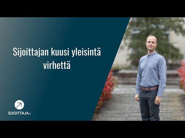 Sijoittajan kuusi yleisintä virhettä