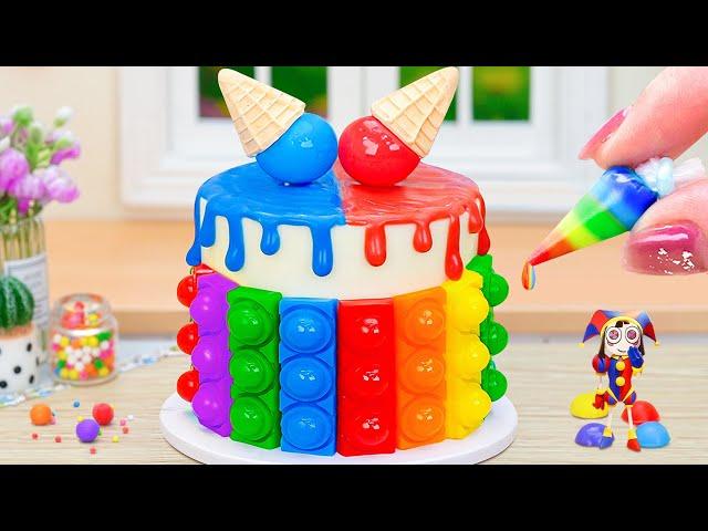 Fantastic Ice Cream Rainbow Pop It Cake  100+ Miniature Rainbow Cake Decorating Ideas Mini Treats