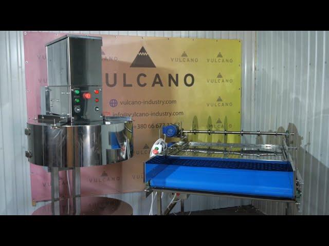 VULCANO – Industrial Cotton Candy Line | High-Speed Production System in Action