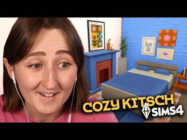 i built a STARTER HOME with the sims 4: cozy kitsch kit