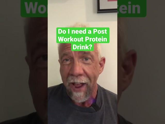 Do I need a post workout shake?