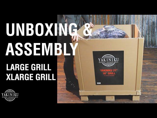 YAKINIKU® Kamado BBQ grill | LARGE 19 inch | XLARGE 22 inch - Unboxing and assembly