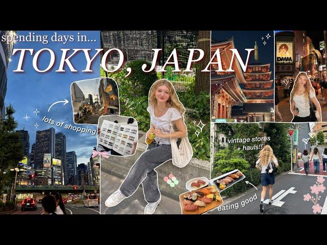 JAPAN VLOG ⋆୨୧˚ exploring tokyo, shinjuku, vintage shopping, cute hauls, shibuya, & eating good!