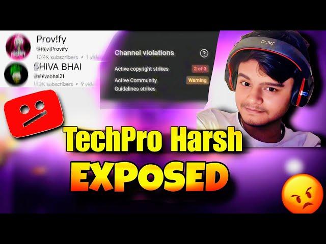 TechPro Harsh in Danger? YouTube Copyright Strikes Exposed!