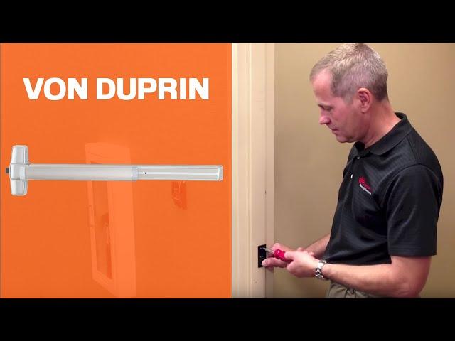 How to Install Von Duprin 98/99 Rim Exit Device