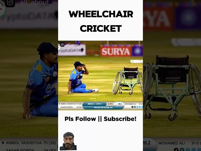 Cricket  #cricket #bigsix #wheelchaircricket #ipl #cricketlover #viratkohli #crime #dhoni #trend