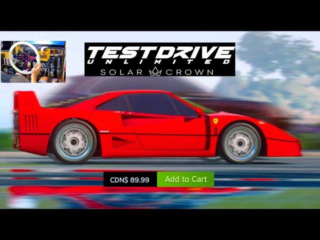 Test Drive UNLIMITED Solar Crown PC - FIRST IMPRESSION On Wheel FULL Game!!