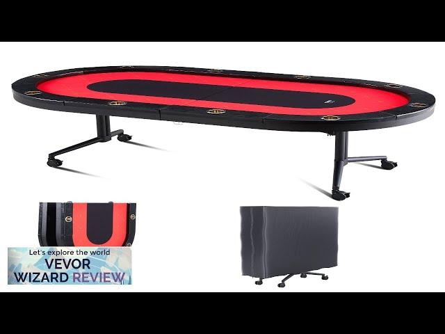 VEVOR 10 Player Foldable Poker Table Blackjack Texas Holdem Poker Table Review