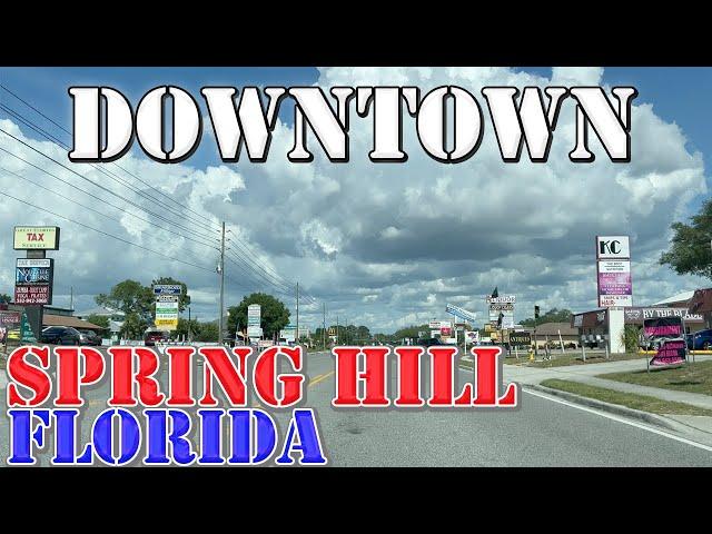 Spring Hill - Florida - 4K Downtown Drive