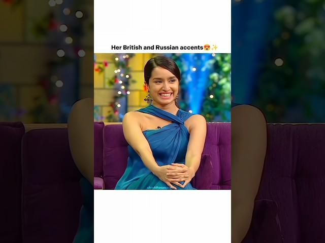 Shraddha Kapoor British and Russian accents #shraddhakapoor #explore #tkss