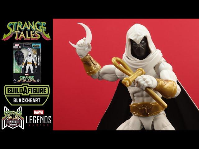 Marvel Legends MOON KNIGHT West Coast Avengers Strange Tales Blackheart BAF Wave Comic Figure Review