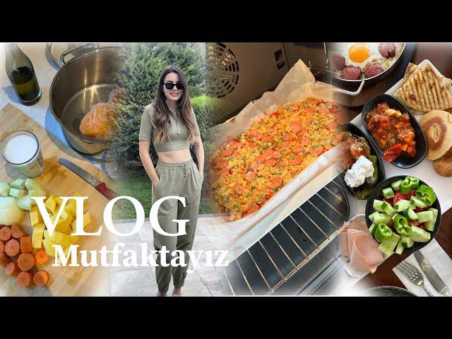 MUTFAKTAYIZ ️ ⎜EVDE HARİKA PİZZA TARİFİ  GÜNÜN MENÜSÜ HAZIRLIĞI , BALKABAĞI ÇORBASI ‍ VLOG