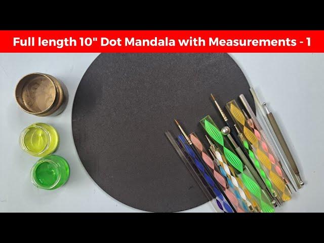 Dot Mandala for MDF | (Dot mandala for beginners) | Step by step | 268 | 2024 | ATM Creations