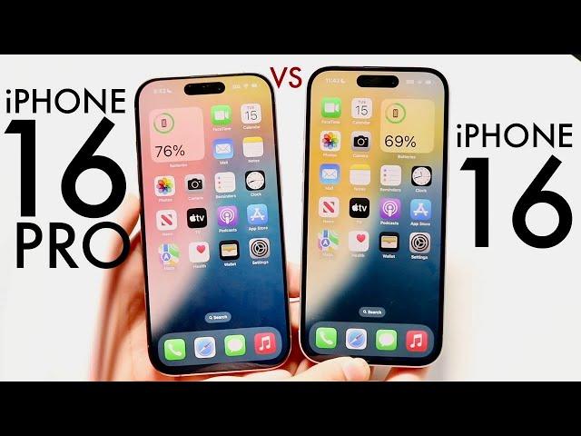 iPhone 16 Vs iPhone 16 Pro! (Comparison) (Review)