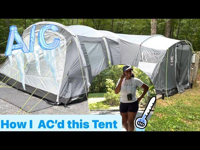 Huge 3 Zone Air Tent + Bonus Extension w/AC,  Camp Star 600. Greenbrier State Park Site #99