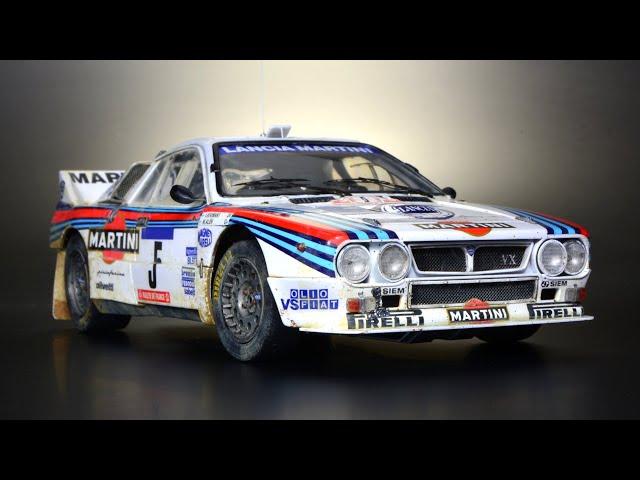 Lancia 037 - Dirty - WRC Rally Group B 1/24 Hasegawa - Car Model