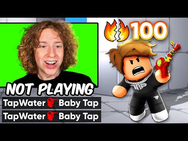 I Secretly Hired #1 PLAYER to TROLL Baby Tap.. (Roblox Rivals)