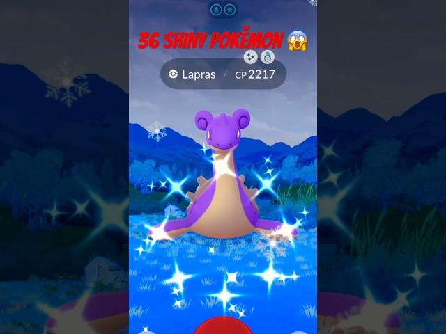 36 SHINY Pokémon & 3 HUNDOS Caught in 1 DAY Pokemon GO! #pokemongo #shinypokemon #shorts