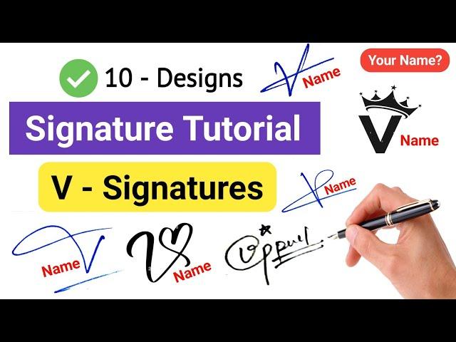  A To Z Signature | V Signature Style | Signature Style Of My Name | V Signature Ideas