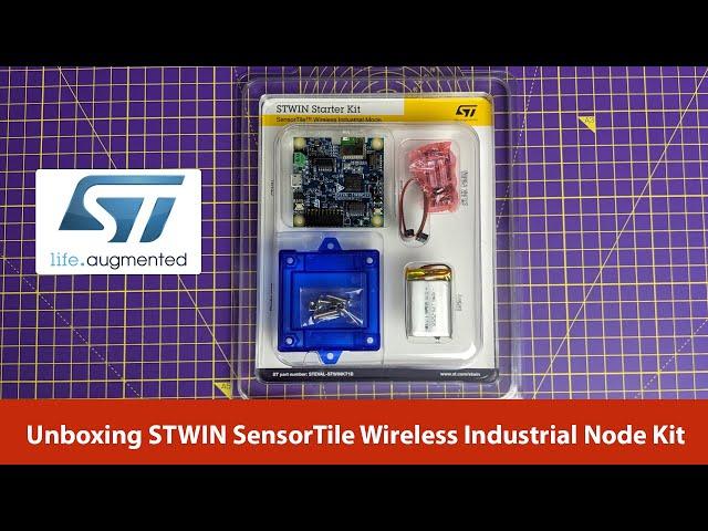 STWIN SensorTile Wireless Industrial Node Kit | DesignSpark Unboxing