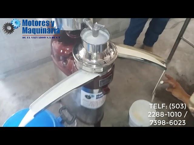 DESCREMADORA DE LECHE 500 LITROS POR HORA. MOTORES Y MAQUINARIA