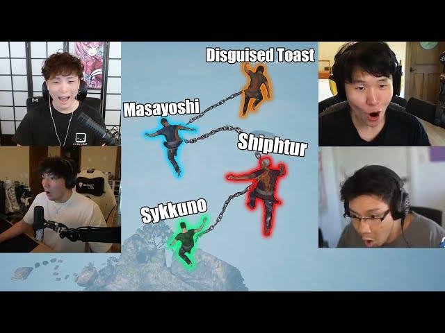 Sykkuno is CHAINED TOGETHER with Disguised Toast, Masayoshi, and Shiphtur