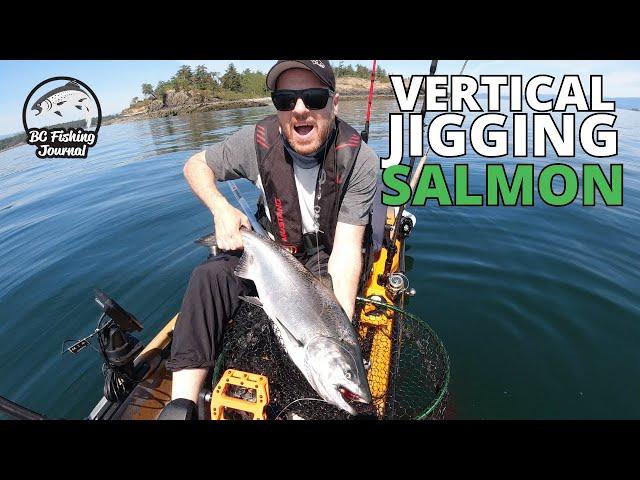 Vertical Jigging Salmon! INSANE Fishing!