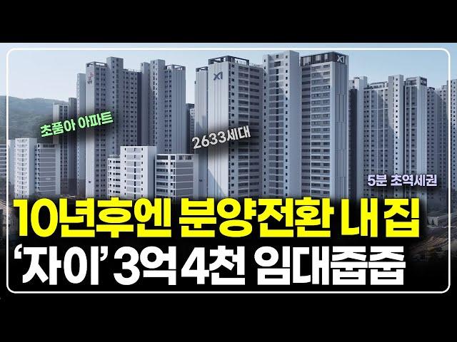 10년후 내집되는 인덕원자이sk뷰 장기전세 줍줍, 3억대 아파트 민간임대