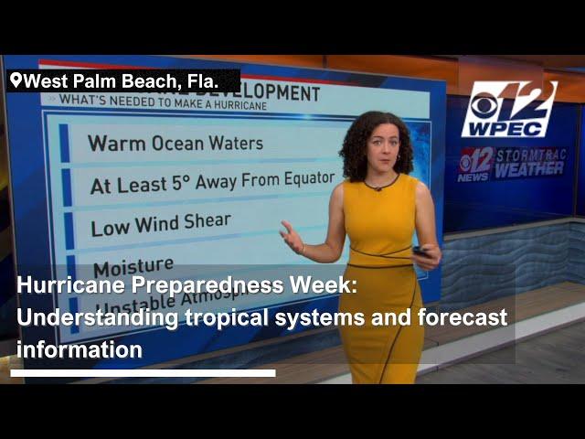 Hurricane Preparedness Week: Understanding tropical systems and forecast information