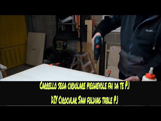 Tutorial Carrello sega circolare ripiegabile fai da te(how to DIY Scissor lift table part 1)