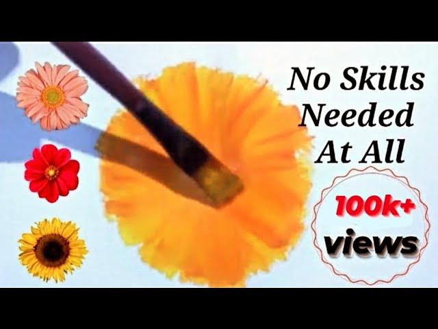 5 Easy Flower Painting Techniques | No Skills Needed For This (2023)