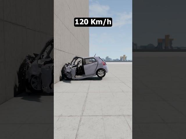 Toyota Vitz Crash Test - BeamNG.Drive #shorts