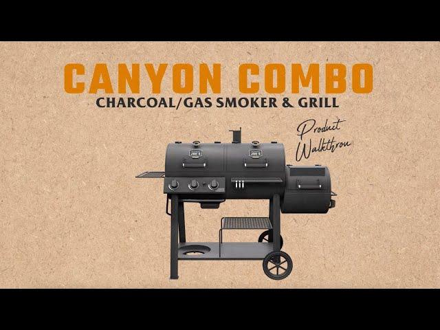 Canyon Combo Charcoal/Gas Smoker & Grill - Product Walkthrough | Oklahoma Joes®