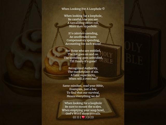 "When Looking For A Loophole ©" || God's Truth Endures ️