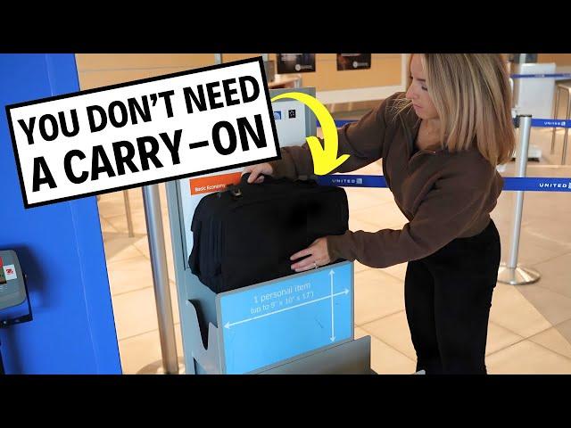 How to Pack a Personal Item Only for Budget Airlines (7+ days in an under the seat bag)