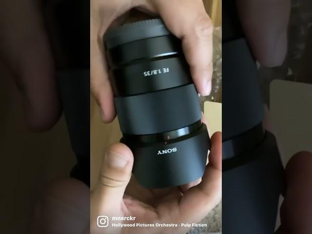 #SONY #35MM F 1.8 FE #LENS #UNBOXING / #a7iii