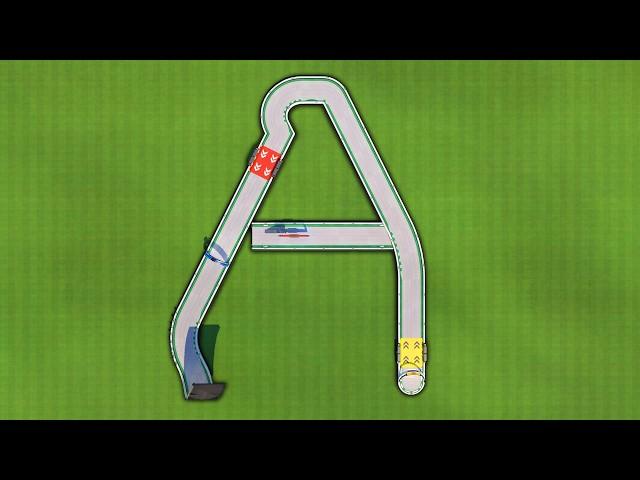 Trackmania, but every map is a Letter in the Alphabet