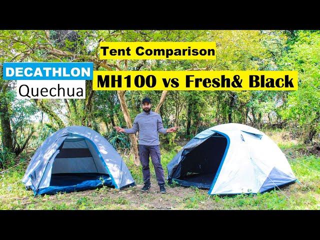 Decathlon Quechua MH100 Vs Fresh Black | Camping Tent Comparison | Tent review MH100 and Fresh Black