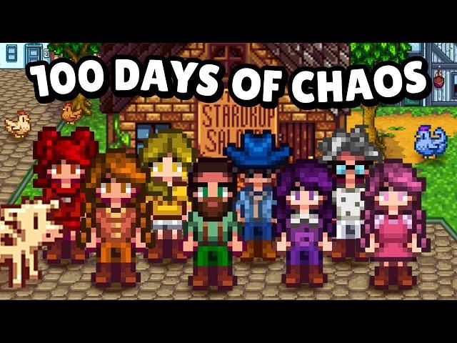 I played 100 days of 8-player Stardew Valley