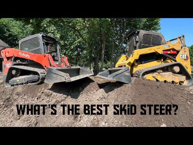 SKID STEER BATTLE! CAT 259D3 VS KUBOTA SVL 75-2