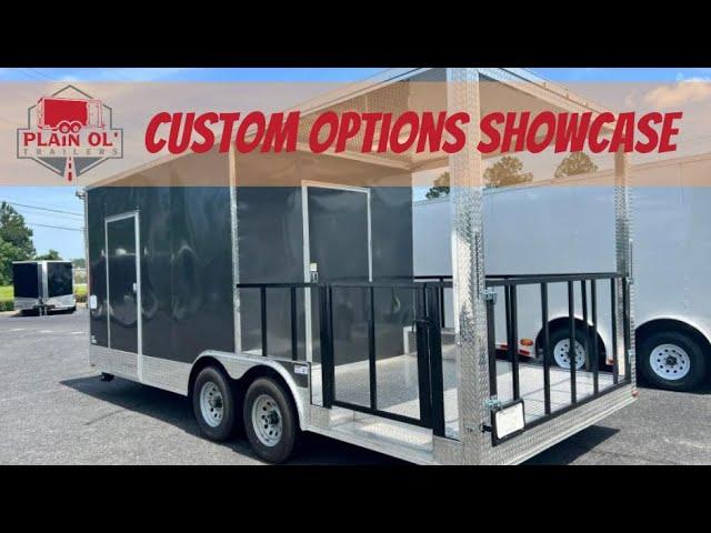 Custom Options Showcase - Enclosed Trailers Built In Georgia