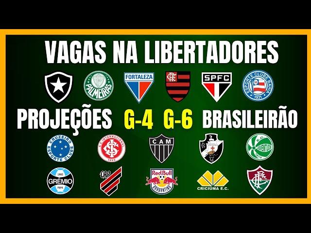 BRASILEIRÃO | PROJEÇÕES ATUALIZADAS | VAGAS NA LIBERTADORES