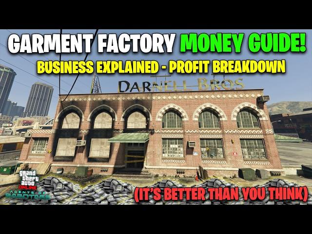 GTA Online GARMENT FACTORY Money Guide | Darnell Bros Factory Business Guide & Tips To Make MILLIONS