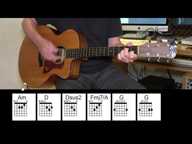 One - U2 - Acoustic Guitar - Original Vocals - Chords