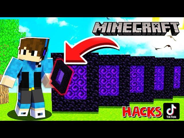 CRafting Minecraft TIKTOK HACKS !! Malayalam | PGM |