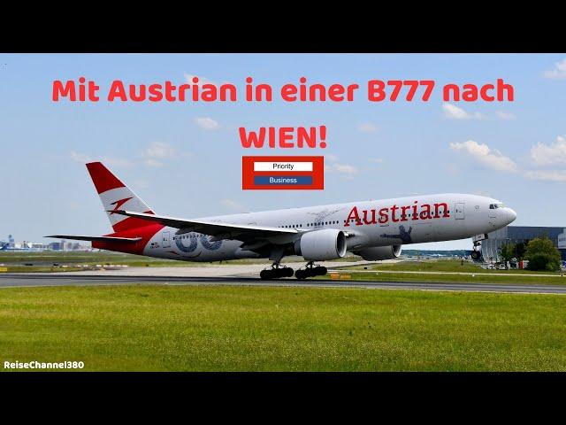 [VLOG] Von Frankfurt nach Wien in einer Austrian Airlines Boeing 777! | ReiseChannel380