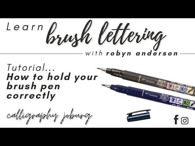 Learn Brush Lettering - Correct pen grip